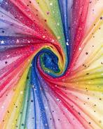 Tule Regenboog Glitter, Nieuw, Overige kleuren