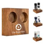 BLOC Solid - Peper en Zout Houder Notenhout Ø 40 mm, Diepte, Nieuw in verpakking