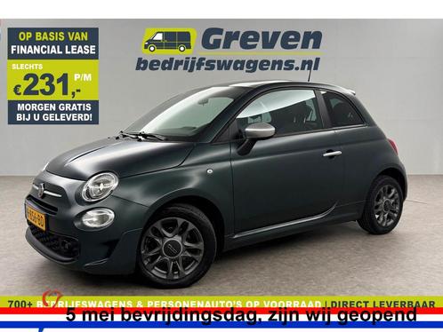 Fiat 500 0.9 TwinAir Turbo Rockstar LED Pano View Clima PDC, Auto's, Fiat, Handgeschakeld, Benzine, Groen, Verzenden