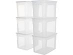 IRIS Clearbox - Opbergbox 70L - Set van 6 - Kunststof, Verzenden, Zo goed als nieuw