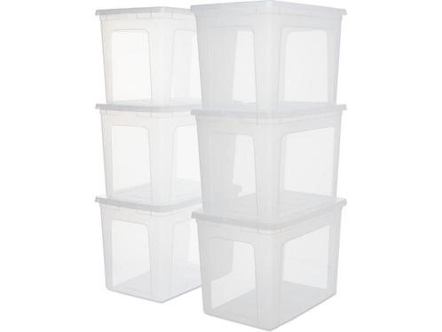 IRIS Clearbox - Opbergbox 70L - Set van 6 - Kunststof (set, Huis en Inrichting, Woonaccessoires | Overige, Zo goed als nieuw, Verzenden