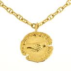 Ketting met hanger - 14 karaat Geel goud, Sieraden, Tassen en Uiterlijk, Antieke sieraden