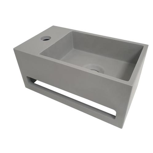Fontein met Handdoekhouder BWS Betonlook 35.6x20.3x15.9 cm, Doe-het-zelf en Verbouw, Sanitair, Overige typen, Nieuw, Ophalen of Verzenden
