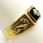 Ring - 18 karaat Geel goud - 0.04ct. tw. Diamant, Sieraden, Tassen en Uiterlijk, Ringen, Nieuw