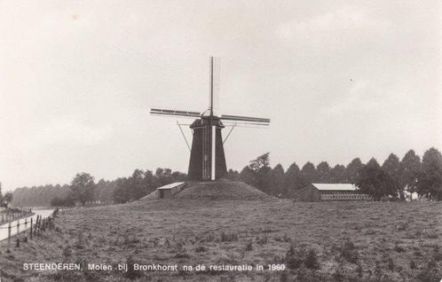STEENDEREN - Molen bij Bronkhorst na de restauratie in 1960, Verzamelen, Ansichtkaarten | Nederland, Verzenden