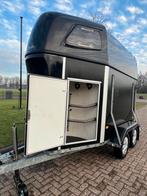 Leuke Hotra 1,5-paards met zadelkamer, 2009!, Ophalen, Zo goed als nieuw, 1½-paards trailer