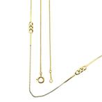 Lange gouden venetiaanse schakelketting/sautoir met staafjes, Sieraden, Tassen en Uiterlijk, Kettingen, Ophalen of Verzenden, Gebruikt