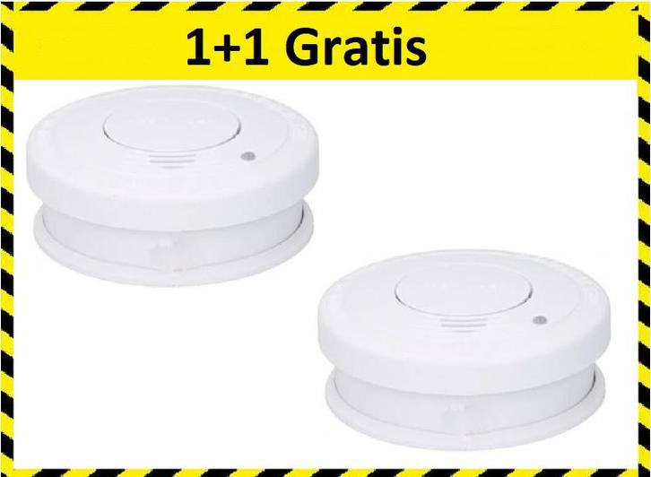 Grundig rookmelder 1+1 Gratis, Doe-het-zelf en Verbouw, Alarmsystemen, Nieuw, Verzenden