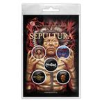 Sepultura Roots - Button - 5-pack officiële merchandise, Ophalen of Verzenden, Nieuw, Kleding