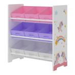 Kinderrek Boiro 59,5x65x30 cm eenhoorn motief [en.casa], Verzenden, Nieuw