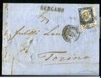 Koninkrijk Italië 1862 - 20 cent Matraire op brief met, Gestempeld
