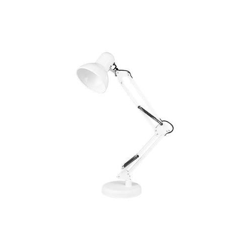 LED Kantelbare Bureaulamp | Wit | Industrieel | E27 fitting, Huis en Inrichting, Lampen | Tafellampen, Nieuw, Metaal, Ophalen of Verzenden