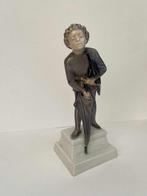 Royal Copenhagen - Beeldje - The Sandman, Boy with Umbrella, Antiek en Kunst