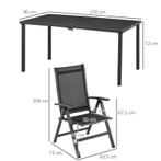 TRUUSK Outsunny 5 tlg. Gartenmöbel-Set, Sitzgarnitur inkl. 1, Verzenden, Nieuw