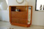 Hoog dressoir - Esdoorn, Leder, Antiek en Kunst
