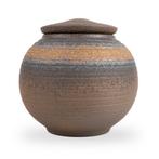 Ronde urn voor huisdieren | Stenen urn | Bruin Goud | 170..., Verzenden, Nieuw