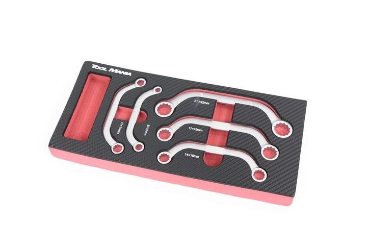 TM 5 Delige Startersleutelset in foam carbon look inlay, Auto diversen, Autogereedschap, Nieuw, Verzenden