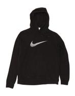 NIKE Mens Graphic Hoodie Jumper Large Black Cotton, Verzenden, Nieuw