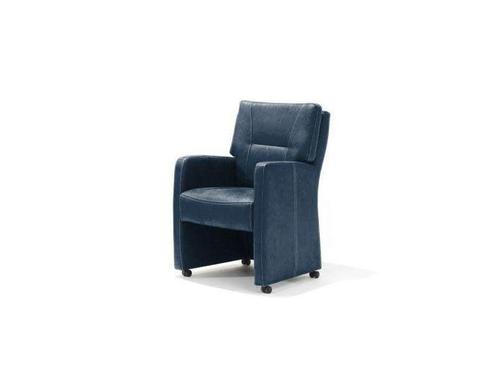Eetkamerstoel Chello - eetkamerstoelen - Blauw, Huis en Inrichting, Stoelen, Blauw, Nieuw, Stof
