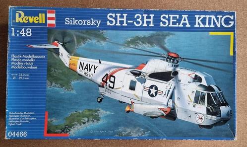 Revell 04466 Sikorsky SH-3H Sea King 1:48 (Hasegawa rebox), Hobby en Vrije tijd, Modelbouw | Vliegtuigen en Helikopters, Revell