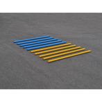 Set van 10 hindernisbalken in blauw en geel 300 cm, Nieuw, Verzenden