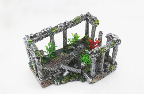 Ruïne met pilaren 14cm / Aquariumdecoratie As-159, Dieren en Toebehoren, Vissen | Aquaria en Toebehoren, Nieuw, Verzenden