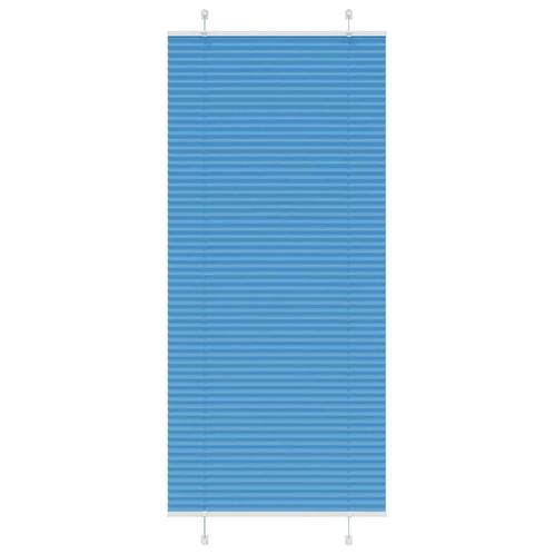 vidaXL Plissé rolgordijn 85x200 cm stofbreedte 84,4 cm, Huis en Inrichting, Stoffering | Gordijnen en Lamellen, Blauw, Nieuw, Verzenden