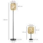 TRUUSK Lampenset 2-delig Staande & Tafellamp E27 Fitting Lin, Huis en Inrichting, Lampen | Vloerlampen, Verzenden, Nieuw
