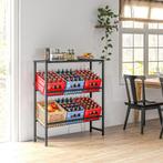 TRUUSK Vrijstaand Drankkrattenrek - Voor 6 Kratten - Verstel, Verzenden, Nieuw