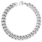 Fako Bijoux® - Schakelarmband Gourmet - Cuban Link - Staal -, Verzenden, Nieuw