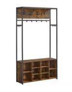 4-in-1 Garderoberek met Haken, Bank en Planken, Verzenden, Nieuw