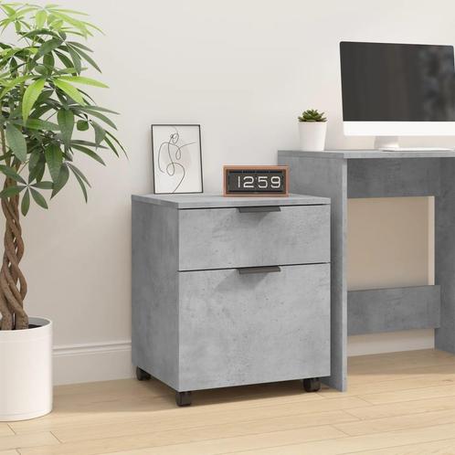 vidaXL Dossierkast verrijdbaar 45x38x54 cm bewerkt hout, Huis en Inrichting, Kasten | Overige, Nieuw, Verzenden