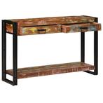 vidaXL Wandtafel Multikleur 120 x 33 x 75 cm massief, Huis en Inrichting, Tafels | Bijzettafels, Verzenden, Nieuw