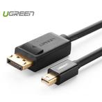 Mini DisplayPort Male to Displayport Male Cable Zwart 1.5..., Nieuw, Verzenden