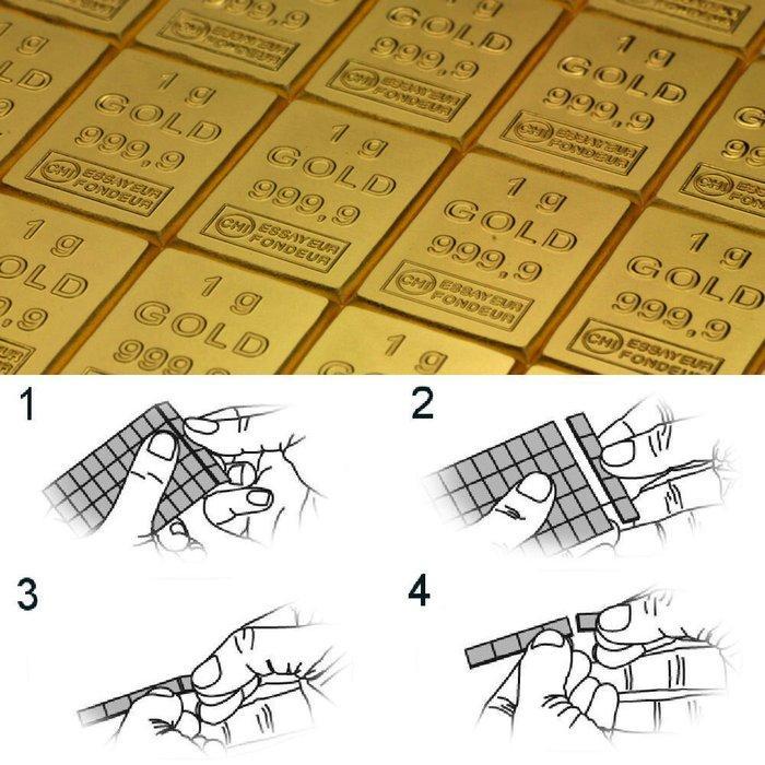 6 gram - Goud .999 - ESG / Valcambi SA - Met certificaat, Postzegels en Munten, Edelmetalen en Baren