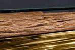 Design eettafel MODERN BAROK 200cm naturel goud teakhouten, Ophalen of Verzenden, Nieuw