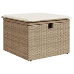 Poly Rattan Tuinkruk 55x55 cm | Retourdeal | Tuinmeubel 56%, Huis en Inrichting, Krukjes, Ophalen of Verzenden, Nieuw, Kunststof