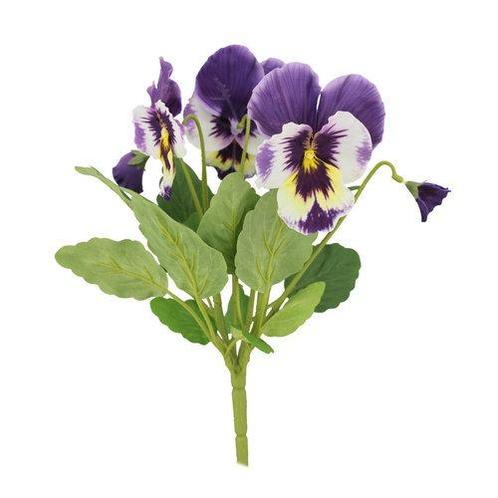 Viooltje, vioolen pansy purple/blauw pick 30cm kunst, Huis en Inrichting, Woonaccessoires | Kunstplanten en Kunstbloemen, Nieuw