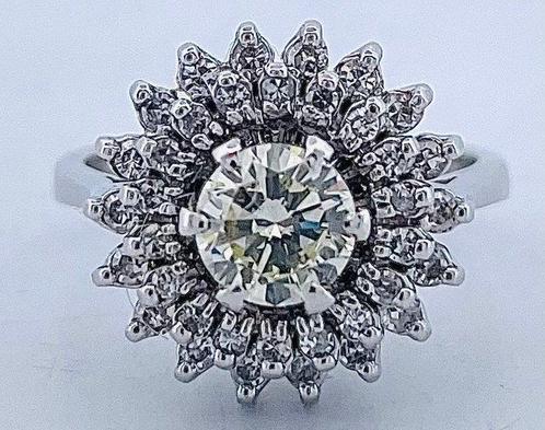 Ring - 18 karaat Witgoud Diamant (Natuurlijk), Sieraden, Tassen en Uiterlijk, Ringen