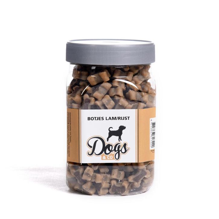 Snacks in Pot 500 gram -  Botjes Lam/Rijst (Hond), Dieren en Toebehoren, Dierenvoeding, Ophalen of Verzenden