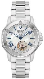Bulova 96L326 Marine Star automatisch dameshorloge 34 mm, Sieraden, Tassen en Uiterlijk, Horloges | Dames, Overige merken, Staal
