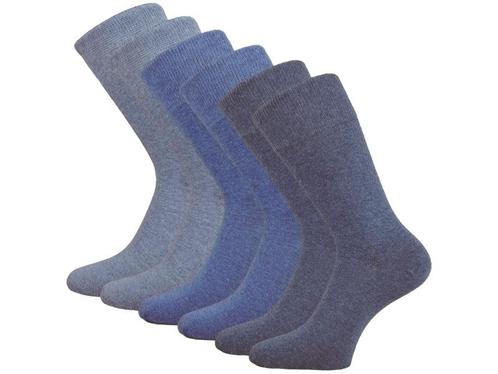 6 paar SQOTTON® Katoenen sokken - Naadloos - Jeans-mix, Kleding | Heren, Sokken en Kousen, Verzenden