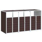 Containerberging voor 3 containers 216x81x115 cm staal bruin, Verzenden, Nieuw