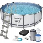 Bestway Steel Pro Max 457x122 cm grijs zwembad - inkl. fi..., Ophalen of Verzenden, Nieuw