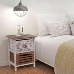 vidaXL nachtkastjes 2 st hout, Huis en Inrichting, Minder dan 45 cm, Verzenden, Nieuw, Minder dan 55 cm