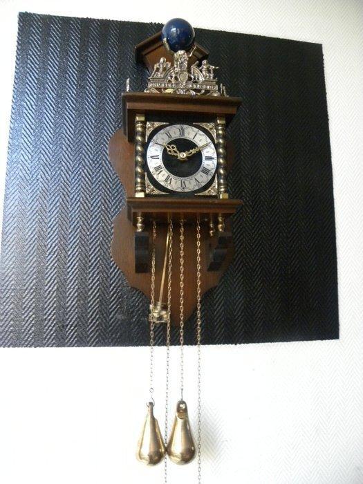 Zaandam/Zaanse klok - Hout, Metaal, Koper - 1960-1970, Antiek en Kunst, Antiek | Klokken