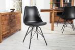 Retro stoel SCANDINAVIA MEESTERSTUK zwart - 36192, Huis en Inrichting, Stoelen, Ophalen of Verzenden, Nieuw