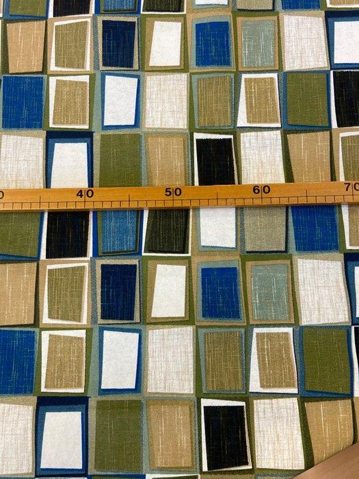 Exclusieve stof met geometrische ontwerpen in dubbele hoogte, Antiek en Kunst, Antiek | Kleden en Textiel