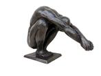 sculptuur, Meditating man - 19 cm - Brons, Antiek en Kunst