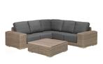 4 Seasons Outdoor Kingston hoekbank pure met tafel met teak, Ophalen of Verzenden, Nieuw